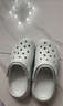 卡駱馳crocs檀健次同款經(jīng)典泡芙洞洞鞋百舒適男沙灘鞋女鞋休閑鞋|207521 月光灰-1NK 35 (210mm) 曬單實拍圖