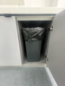 歐湃垃圾桶無蓋60L方形黑灰色家用廚房商用餐飲飯店專用大號垃圾箱 曬單實拍圖