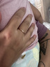 周六福（ZLF）三八節女神禮物  18K金戒指女玫瑰金尾戒指環(huán)素圈戒指女友 18號 曬單實(shí)拍圖