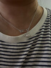 薇薇安·威斯特伍德（Vivienne Westwood）[代購現貨](méi)西太后珍珠項鏈女土星經(jīng)典帶鉆明星同款七夕禮物送女友 銀色-回形針鎖骨鏈 曬單實(shí)拍圖