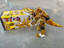 正版心奇暴龍戰(zhàn)車5陀螺機甲戰(zhàn)陀玩具兒童恐龍變形機器人4 金色豪華款霸王龍 -可變形 曬單實拍圖