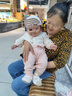 兔兔大文新生嬰兒鞋子秋冬季0-1歲3-6-9個(gè)月男女寶寶軟底學(xué)步布鞋襪12腳套 白色羊羊 1雙 均碼 內長(cháng)12cm（建議0-10個(gè)月） 曬單實(shí)拍圖