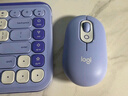 羅技（Logitech）POP ICON KEYS無(wú)線藍(lán)牙鍵盤 AI輕音薄膜電腦辦公鍵盤鼠標(biāo)套裝 mac ipad鍵鼠套裝泡泡鍵盤自定義鍵 POP ICON COMBO 紫色 曬單實(shí)拍圖