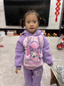 木木屋庫(kù)洛米衣服女童秋裝套裝春秋2025新款兒童衛(wèi)衣衛(wèi)褲亮片秋冬款加絨 紫色套裝【春秋款】 130 尺碼7~8歲【120-130cm】 曬單實(shí)拍圖
