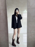 卓詩(shī)尼粗跟短靴女2025秋冬新款復古尖頭褶皺堆堆靴單靴子超火西部牛仔靴 沙色-單里 37 曬單實(shí)拍圖