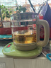 小熊（Bear）養(yǎng)生壺煮茶壺恒溫水壺多檔保溫?zé)惑w電熱水壺花茶壺 1.5升全自動玻璃養(yǎng)生燒水壺0膠水 國家補(bǔ)貼 YSH-B18T1【配濾網(wǎng)+蛋架】 1.5L 綠色 曬單實(shí)拍圖