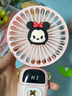 迪士尼（DISNEY）手持小風(fēng)扇辦公室usb便攜充電風(fēng)扇小型學(xué)生宿舍桌面折疊迷你戶外散熱 米妮 曬單實拍圖