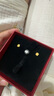 周六福足金999四葉草黃金耳釘女耳飾七夕禮物計價AA096009 一對 約0.73g 曬單實拍圖
