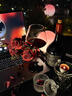 蒂舒美輕奢歐式高顏值紅酒杯套裝水晶玻璃勃艮第高腳杯子旋轉醒酒器家用 紅桿陀螺醒酒器杯架) 450ml 6只 曬單實拍圖