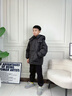 雅鹿2025新款兒童羽絨服中長(cháng)款加厚男童女童大童寶寶學(xué)生冬季洋氣外套 黑色 140cm 曬單實(shí)拍圖