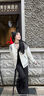 柯蘭娜棒球服短外套女2025春秋冬新款高級感美式休閑加厚衛衣夾克 白色 常規 L 建議111-125斤 曬單實(shí)拍圖