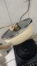 特福（Tefal）平底鍋不粘鍋煎鍋家用炒菜鍋平底煎蛋鍋煎牛排鍋電磁爐燃氣灶通用 深煎鍋-米色（多功能鍋） 22cm 曬單實(shí)拍圖