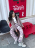 LAZY DAY TREND美式高街防潑水耐磨迷彩工裝褲女戶(hù)外秋季吸濕速干休閑褲 迷彩粉 M 曬單實(shí)拍圖