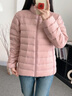 雪中飛多巴胺女士短款輕薄羽絨服秋冬季防風(fēng)羽絨衣小清新時(shí)尚立領(lǐng)外套 曬單實(shí)拍圖
