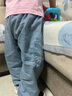 戴維貝拉（DAVE＆BELLA）新款秋裝女童牛仔長褲純棉女寶寶褲子小童休閑褲洋氣兒童燈籠褲 牛仔藍(lán)【現(xiàn)貨】 100 cm（建議身高90-100cm） 曬單實(shí)拍圖