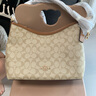 蔻馳（COACH）Laurel 31單肩斜挎手提包流浪包腋下包女包情人節(jié)七夕送女生禮物 淺卡其色CR149IMNLJ 曬單實拍圖