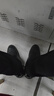 回力皮鞋男士新款商務(wù)黑色正裝鞋耐磨休閑男鞋黑色增高工作鞋子男 曬單實(shí)拍圖