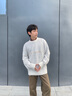 Calvin KleinJeans25秋季新款男士休閑通勤ck肌理感圓領(lǐng)內(nèi)搭針織毛衣4RD399G YAS-牛乳白 S 曬單實(shí)拍圖