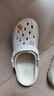 名創(chuàng)優(yōu)品（MINISO）洞洞鞋男女夏季外穿涼鞋防滑厚底踩屎感包頭涼拖鞋 白色+海洋星星 曬單實拍圖