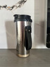 膳魔師THERMOS香港直郵純鈦保溫杯輕奢內(nèi)外純鈦咖啡杯時(shí)尚雙飲杯禮物 鈦本色黑+提繩520ml 19cm+6.5cm 曬單實(shí)拍圖
