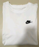耐克（NIKE）官方男女童大童T恤秋季純棉休閑經(jīng)典刺繡針織棉FZ5177 100白 145 M 曬單實(shí)拍圖