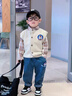 迪士尼（Disney）寶寶春秋裝套裝2025新款1-3歲4帥氣男童春秋季三件套炸街嬰兒童衣 卡其色 機(jī)器貓三件套 薄款 110 高-105cm 3-4歲【110碼 曬單實(shí)拍圖