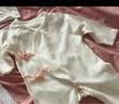 babylove【清倉】新生兒連體衣春秋薄款寶寶莫代爾棉嬰兒哈衣爬服和尚服 幸運心愿 52cm 曬單實(shí)拍圖