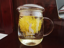 物生物（RELEA）茶杯女士茶水分離杯玻璃杯辦公泡茶杯子耐高溫花茶杯七夕節(jié)禮物 曬單實(shí)拍圖