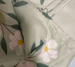 艾薇 被套宿舍單人被罩水洗棉磨毛被套單件 150x200cm 藍(lán)色花開 曬單實拍圖