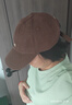 川玖田一帽子男尖貨高品質(zhì)可愛(ài)小狐貍刺繡棒球帽女春夏韓版鴨舌帽全棉軟頂 咖啡色 曬單實(shí)拍圖