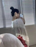 FSHE蝙蝠袖開衫薄款女針織披肩外套女夏短款坎肩外搭配吊帶裙防曬上衣 米色 均碼 曬單實(shí)拍圖