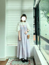 無印良品（MUJI）女式 雕版印染 吊帶連衣裙女裝裙子長裙夏季25年純棉BC2LRA5S 紅色圖案 L (165/88A) 曬單實拍圖