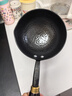鏗鏘章丘潑油小鍋熱油專用鍋長柄燒油淋油鍋輔食小鐵鍋加深迷你煎蛋鍋 【手工鍛打 潑油鍋】木柄圓底款 13cm 曬單實拍圖