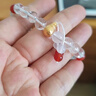 中國黃金（CHINA GOLD）黃財神鴻運招財時(shí)尚手鏈女白水晶足金手串紀念日生日禮物送女朋友 三通葫蘆白水晶手串【計價(jià)/定制產(chǎn)品】 曬單實(shí)拍圖