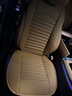 貝德曼 奔馳E300L E260L EQE350 GLE450 GLE350真皮汽車坐墊四季座墊套 靠背款5座含2頭枕（卡宴色） 竹炭超纖真皮 曬單實(shí)拍圖