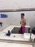 洲克（ZOKE）專業(yè)競(jìng)速泳褲男士游泳褲男溫泉褲五分防尷尬泳衣男款套裝游泳裝備 黑色/紅色 120536881A XL 曬單實(shí)拍圖
