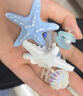 名創(chuàng  )優(yōu)品（MINISO）洞洞鞋女涼鞋夏季外穿防滑防臭eva踩屎感厚底開(kāi)車(chē)海邊沙灘拖鞋 白色+海星派對(9個(gè))滴塑 40-41 【適合39-40碼穿】 曬單實(shí)拍圖