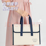 得力(deli)A4/13格橫式布質(zhì)風(fēng)琴包 多層文件夾學(xué)生試卷收納袋 辦公文件袋手提包資料冊(cè) 顏色隨機(jī) P51 曬單實(shí)拍圖