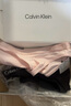 Calvin Klein內衣女士三條裝ck本命年提花棉質微彈比基尼三角內褲女QP2349O Q7Z-太空黑/櫻花粉/椰青灰 3條 M 尺碼偏大，建議拍小一碼 曬單實拍圖