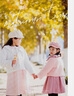 G.DUCKKIDS小黃鴨童裝女童秋裝套裝兒童衣服女孩春秋季洋氣格子背心公主裙兩 淺粉色 110 建議4~5歲【100-110cm】cm 曬單實拍圖