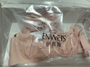 伊維斯【暮色迷離】性感蕾絲輕薄顯瘦女內衣無胸墊軟鋼圈文胸側收副乳 煙粉色套裝[內褲均碼80-140斤] M /160(適合:70ABCDE,75ABC) 曬單實拍圖