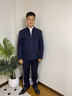 弗朗西保羅（FULANLE PAULO）精仿羊毛夾克男翻領(lǐng)行政商務(wù)男裝2025新款高端男士外套上衣秋冬裝 藏青色 M (170) 曬單實(shí)拍圖