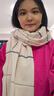 啄木鳥（TUCANO）100%純羊毛圍巾女冬季格子百搭披肩韓版女式圍巾厚保暖圍脖送女友 曬單實拍圖
