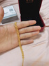 周大福 蕾絲手鏈女黃金手鏈(工費(fèi)760)15cm約9.45g EOF1239七夕 曬單實(shí)拍圖