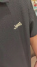 吉普（JEEP）短袖T恤男士涼感polo衫男潮牌寬松半拉鏈速干上衣服男裝 黑色 2XL 曬單實(shí)拍圖