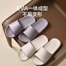 京東京造【3.5cm踩屎感】eva厚底拖鞋夏季防臭休閑涼拖鞋 碳灰 42-43 曬單實(shí)拍圖