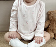 戴維貝拉（DAVE＆BELLA）新生兒爬服2025男寶夏裝純棉連體衣抗菌防螨嬰兒哈衣女寶包屁衣 櫻桃印花DB2252186-C 73cm （建議身高66-73cm） 曬單實(shí)拍圖