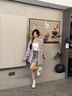 回力德訓(xùn)鞋女款2025新款秋季爆款厚底增高老爹鞋軟底輕便運(yùn)動鞋子女 米黑色【輕便軟彈 厚底顯高】 37 曬單實拍圖