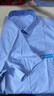 中國建筑藍色襯衫工作服男女長(cháng)短袖中建系統CI工裝中建八局帶LOGO 藍色長(cháng)袖 43 /男3XL 曬單實(shí)拍圖