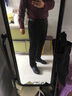 羅蒙（ROMON）秋冬胖子長褲子厚款男士休閑褲加肥加大碼男褲高彈力休閑西褲寬松 黑色 1號 高彈力 抗皺 38碼(三尺腰圍) 曬單實拍圖
